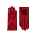 Cardinal Red Leather Driving Gloves - Adeline