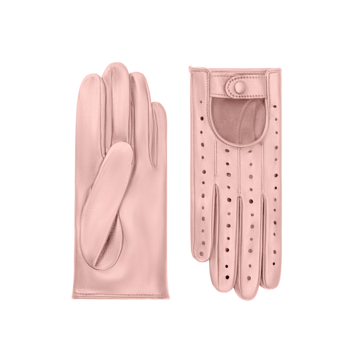 Old Rose Leather Driving Gloves - Adeline