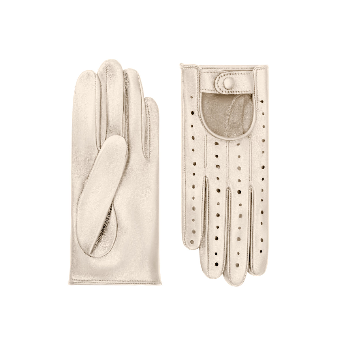 Parchment Leather Driving Gloves - Adeline