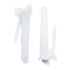 Amara | Tulle Opera Glove – White