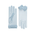 Angélique | Tulle Glove with Bow – Aqua