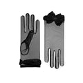 Angélique | Tulle Glove with Bow – Black