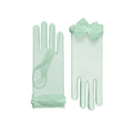 Angélique | Tulle Glove with Bow – Eau de Nil