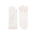 Angélique | Tulle Glove with Bow – Ivory