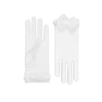Angélique | Tulle Glove with Bow – White