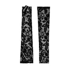 Anouschka | Fingerless Lace Opera Glove – Black