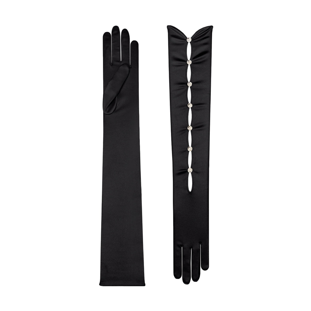 Guantes negros de ópera Satín - Calypso