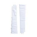 Carisa | Tulle Opera Glove – White