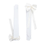 Cassandra | Tulle Opera Glove – Ivory