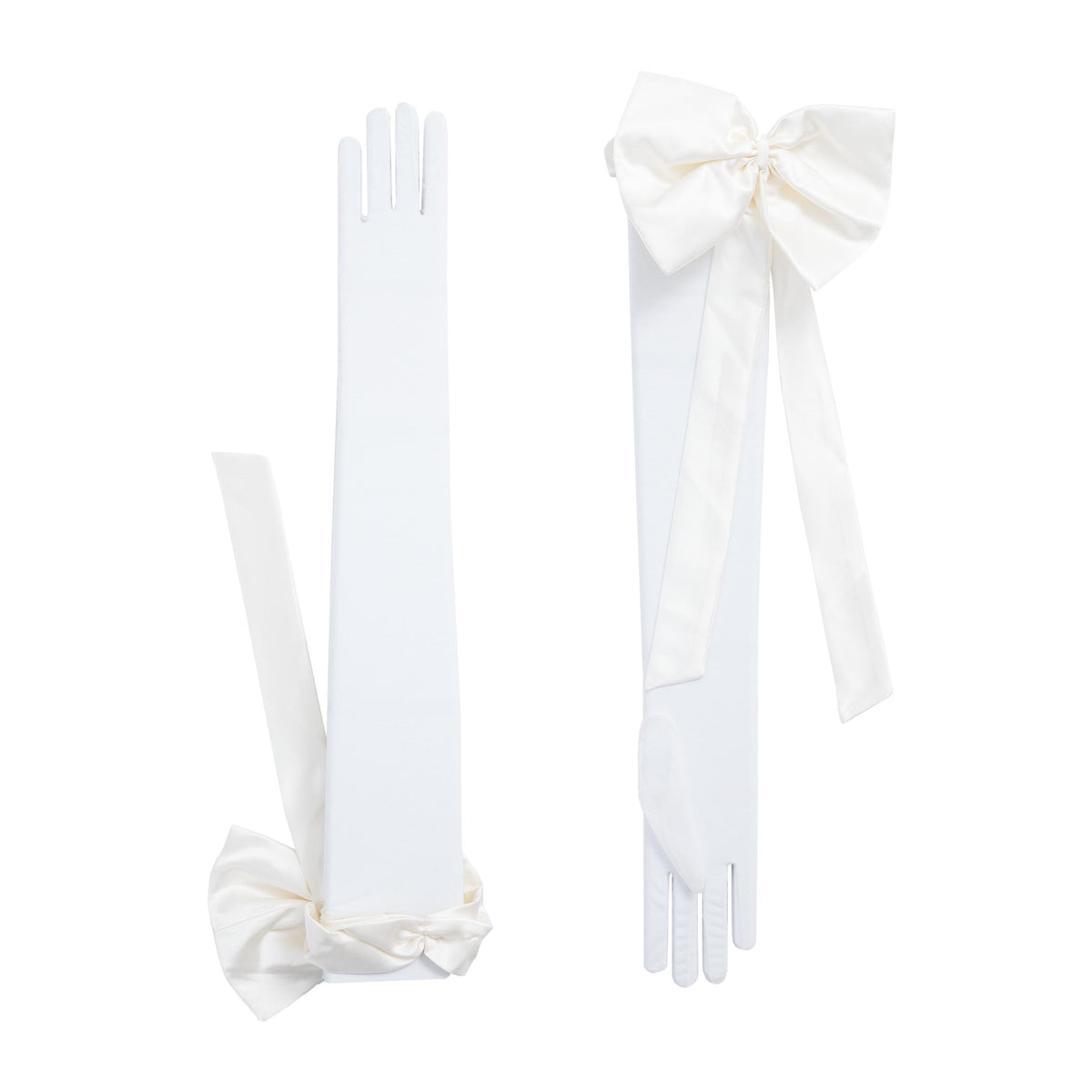 Cassandra | Tulle Opera Glove – Ivory