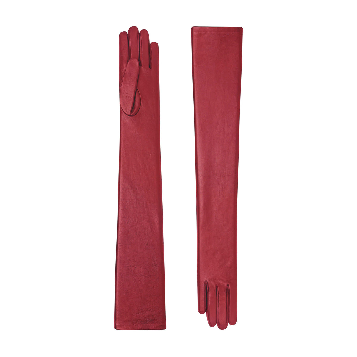 Celestine | Leather Opera Glove – Red