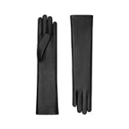 Clémence | Leather Glove with 2 Points-Black-Cornelia James [cw:black|high]