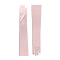 Smokey Rose Satin Opera Gloves - Cora