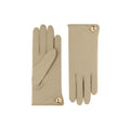 Cornelia | Merino Wool Glove with a Button Cuff Link – Biscuit