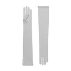 Desdemona | Silk Opera Glove – Dove Grey