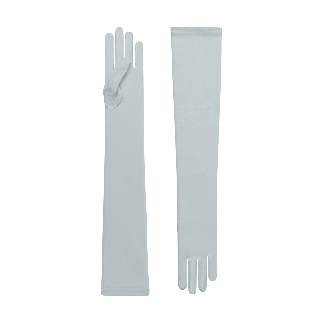 Desdemona | Silk Opera Glove – Porcelain Blue