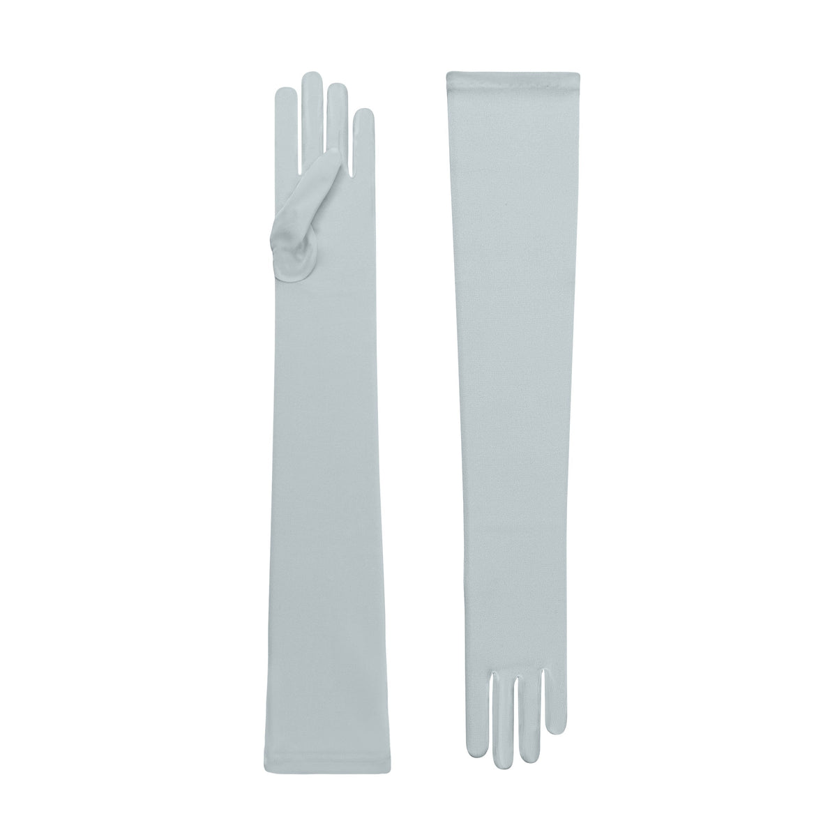 Desdemona | Silk Opera Glove – Porcelain Blue