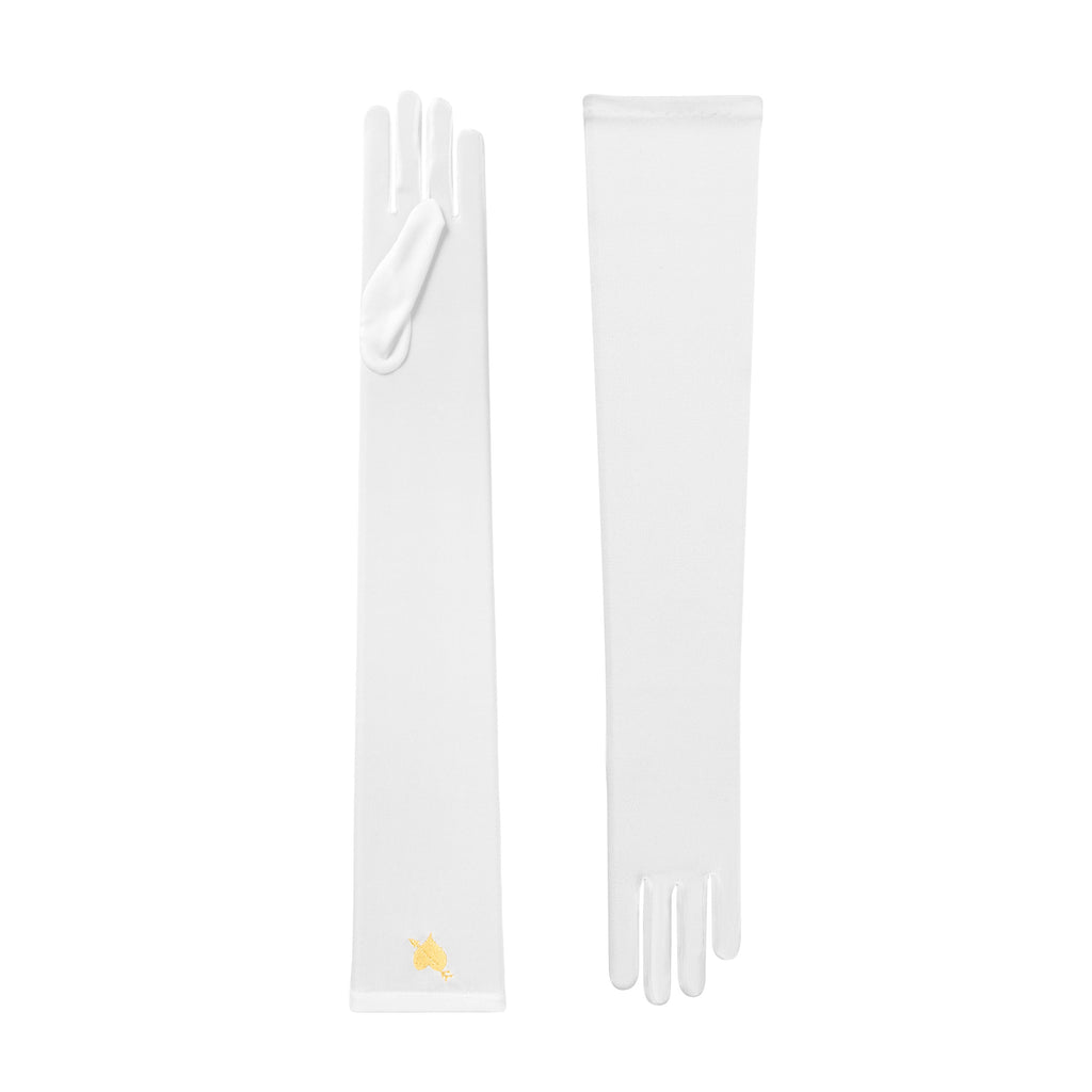 Desdemona | Silk Opera Glove – White