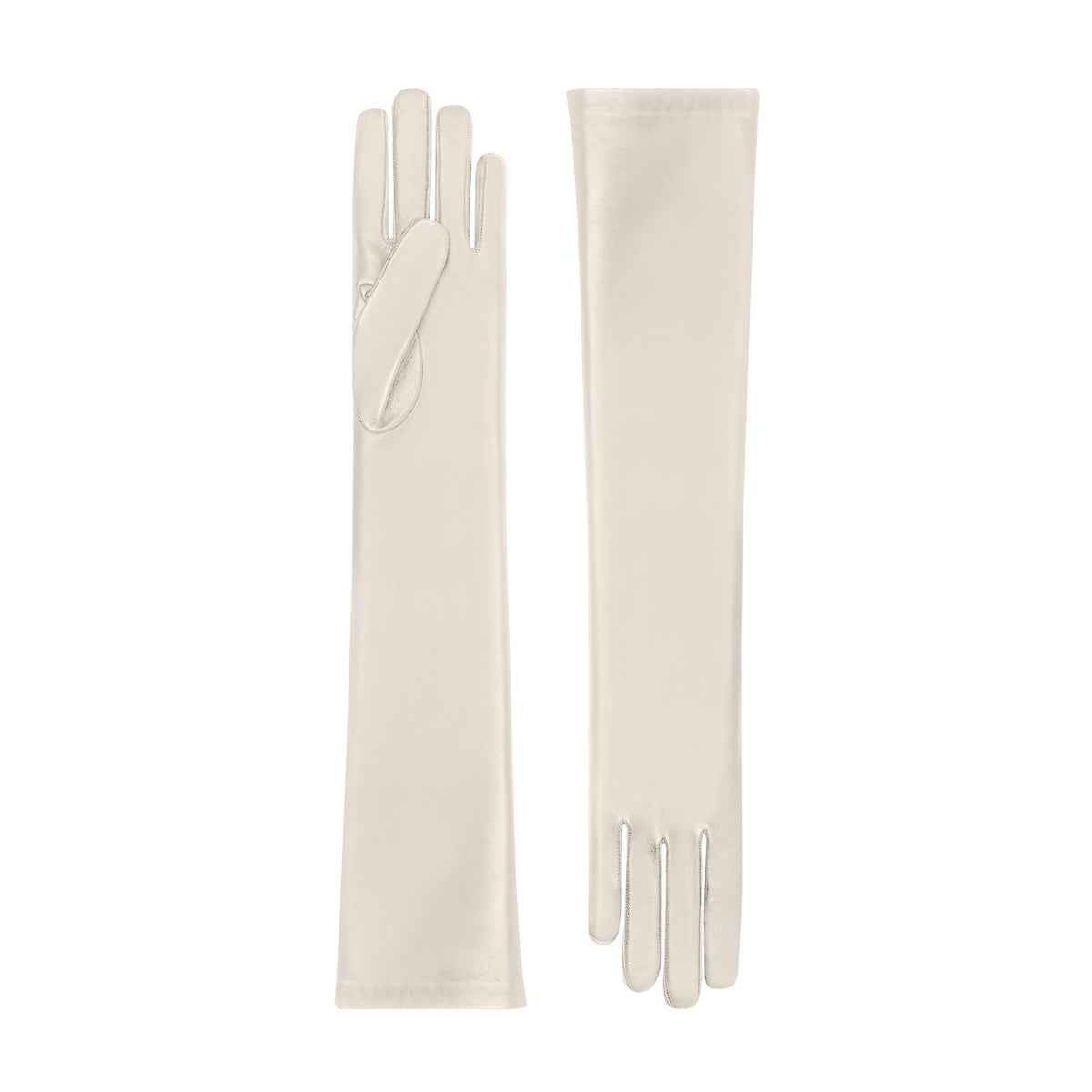 Elodie | Long Leather Glove – Parchment