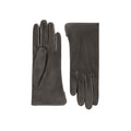 Esmée | Suede Glove with Leather Trim-Grey-Cornelia James