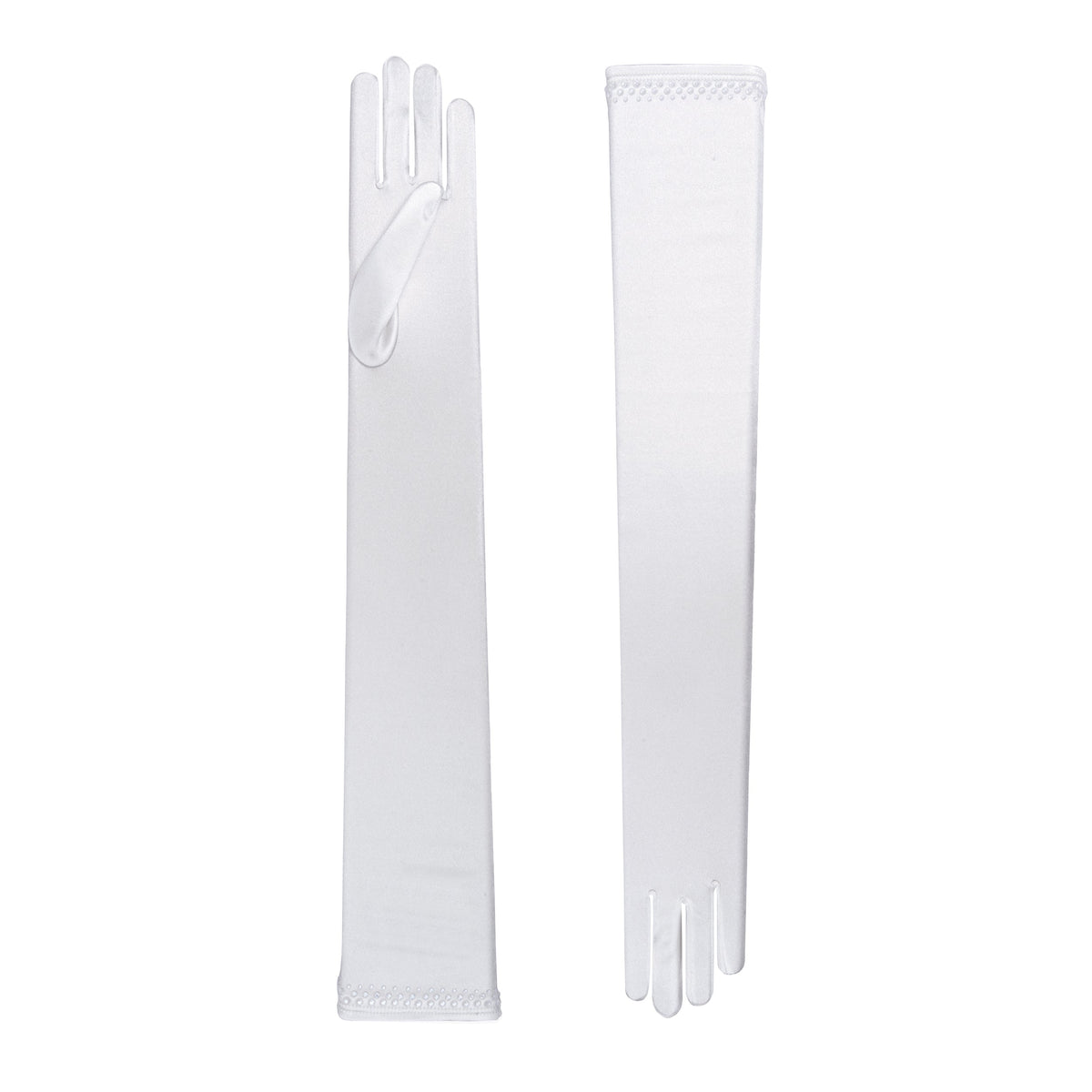 Gants d'opéra en satin perlé - Euphemia