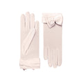 Giselle | Silk Glove with Bow – Blush Pink