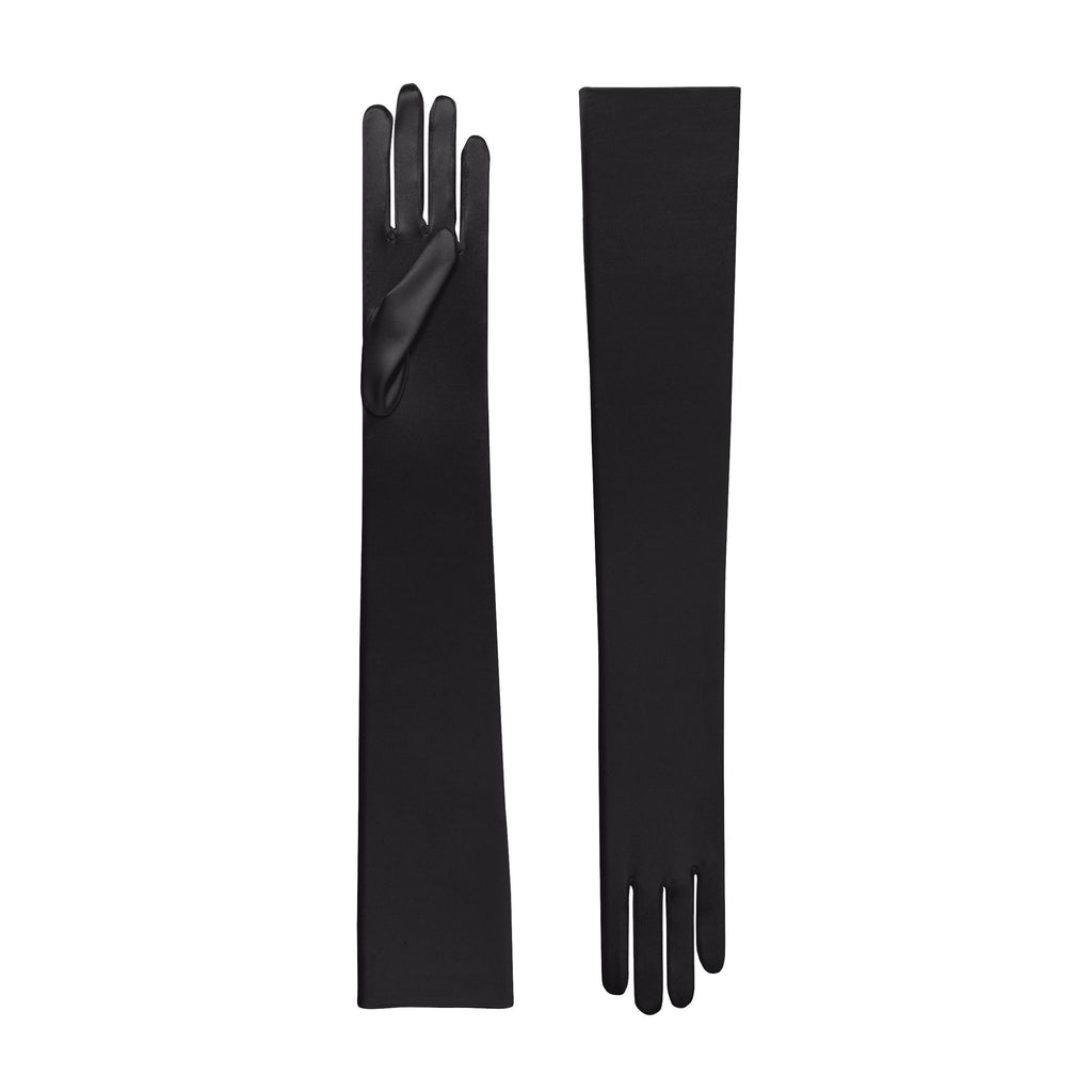 Hermione | Satin Opera Glove-Black-Cornelia James [cw:black|high]