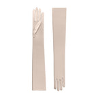 Champagne Satin Opera Gloves - Hermione