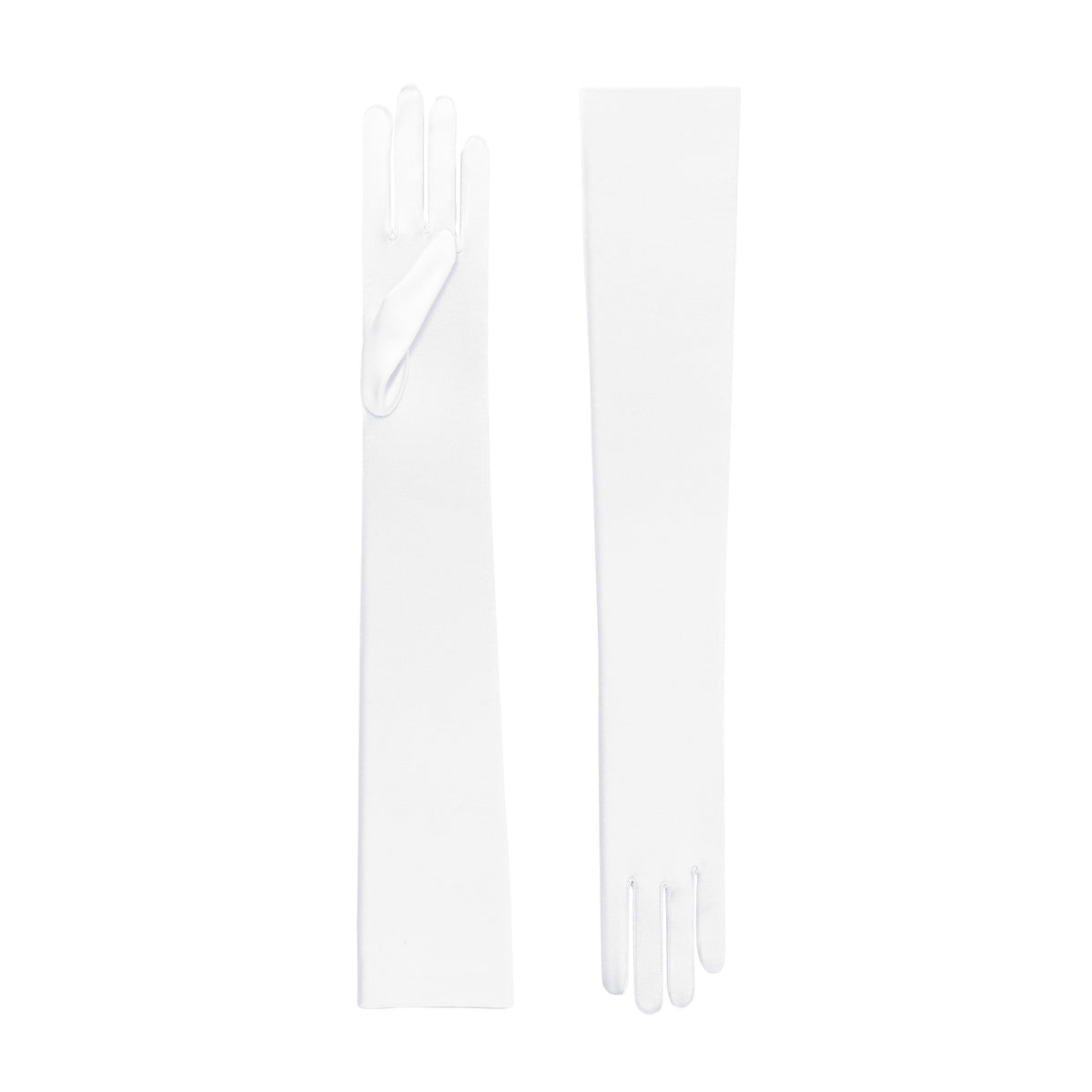 Gants d'opéra en satin blanc - Hermione