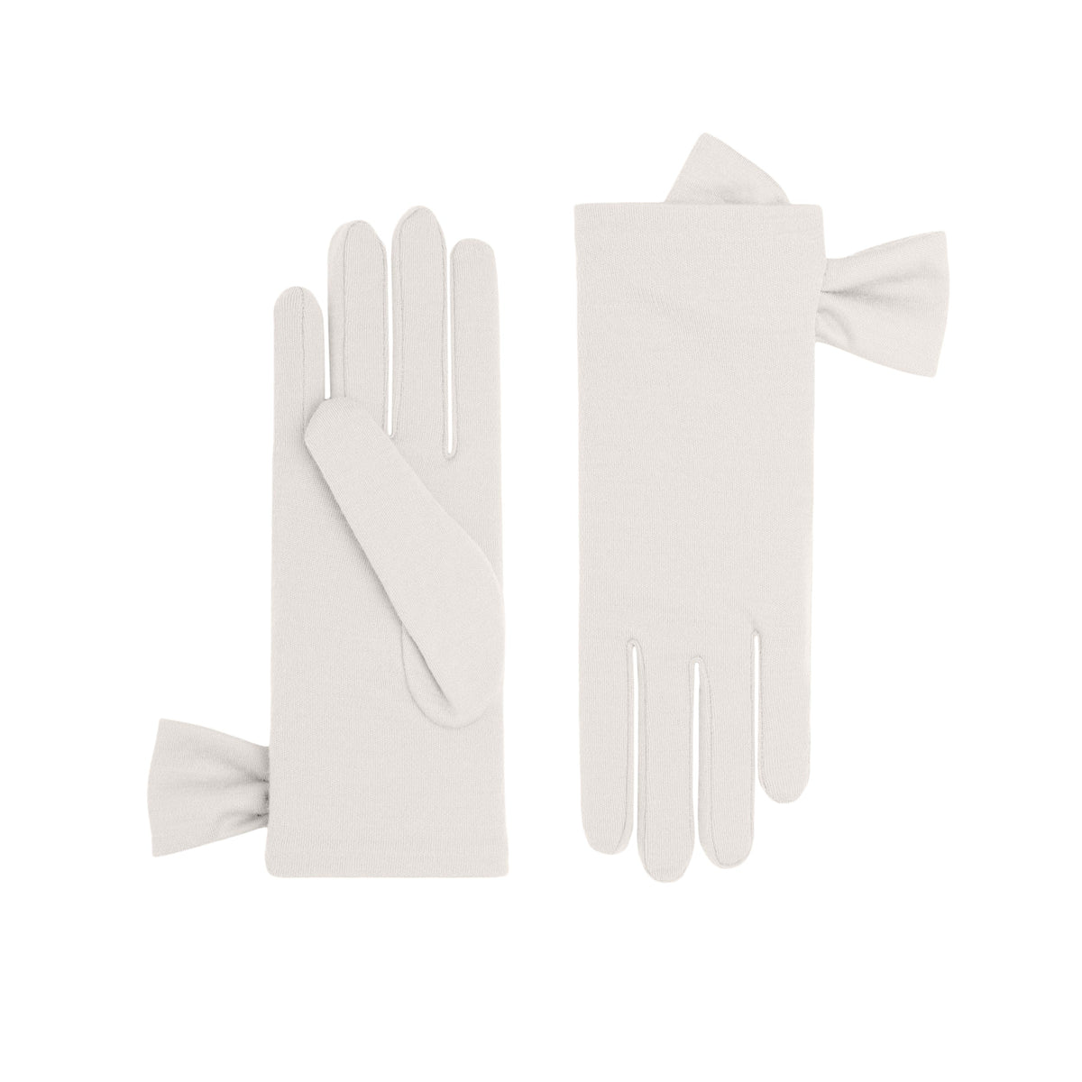 Imogen | Guantes de lana merina - Blanco invernal