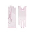 India | Tulle Glove with Keyhole & Bow – Blush