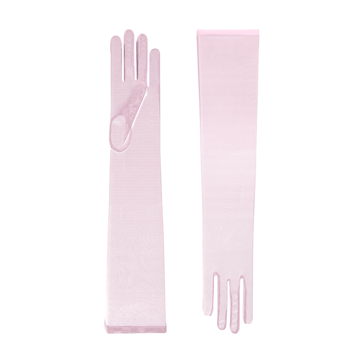 Issey | Guante de ópera de tul - Color rosa pálido