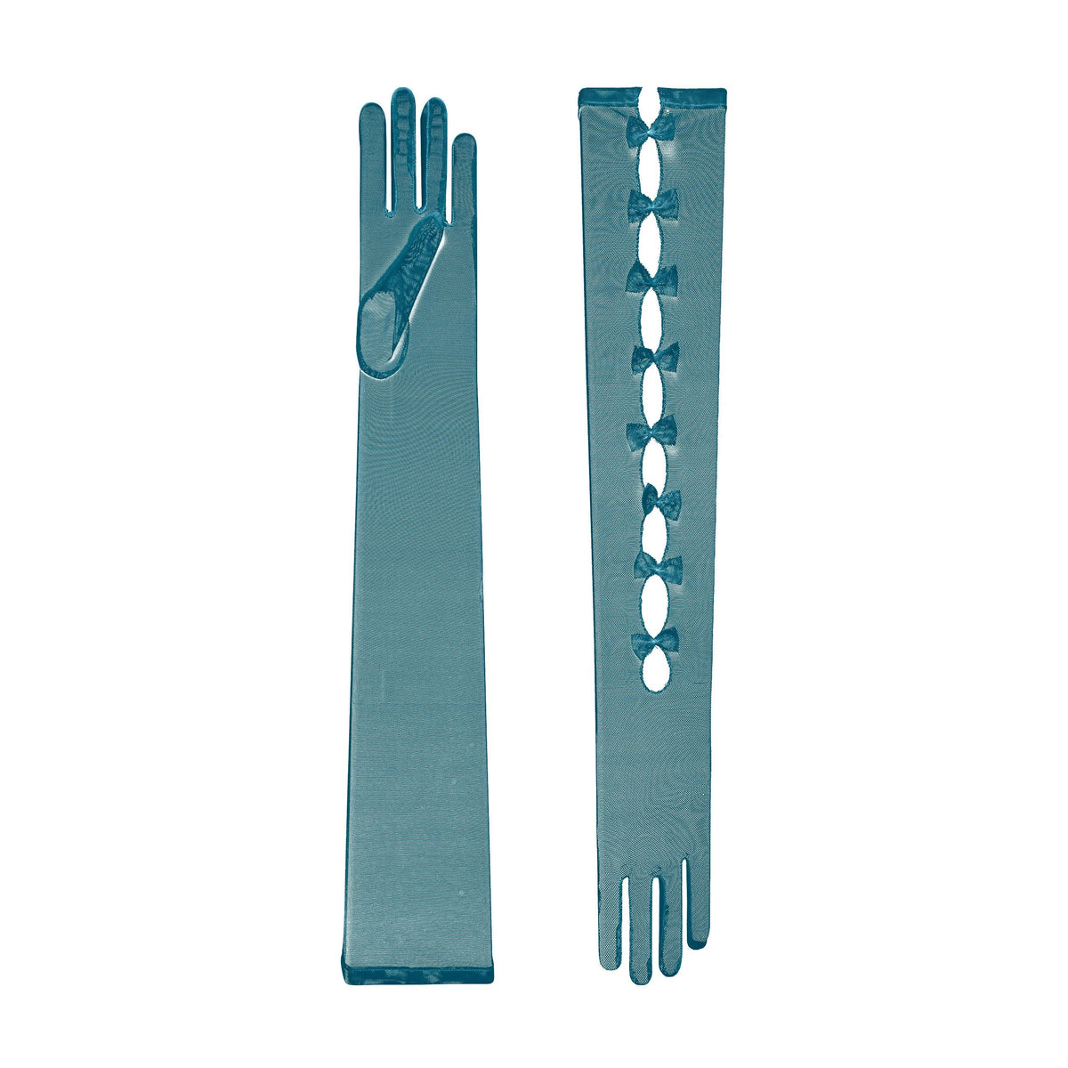 Jessica | Tulle Opera Glove – Teal