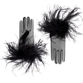 Lola | Tulle Wrist Length Glove – Black
