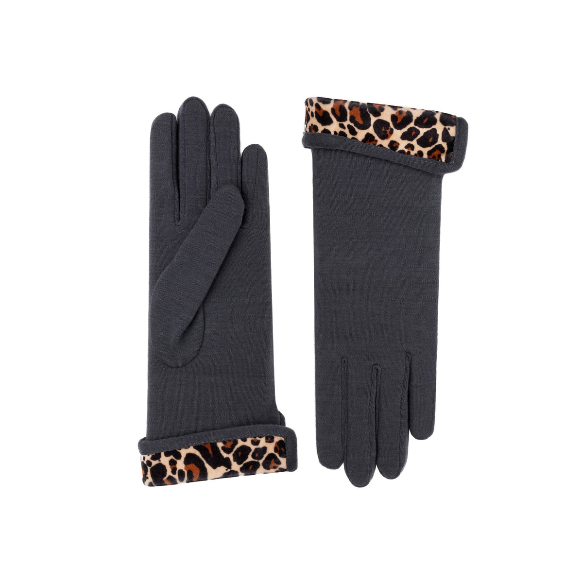 Matilda | Merino Wool Glove-Elephant Grey-Cornelia James