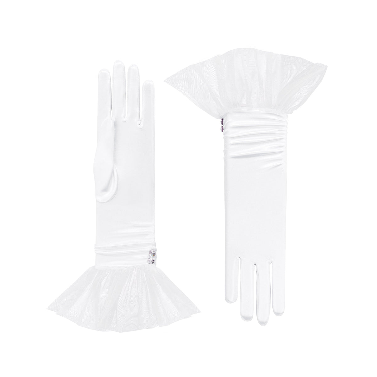 Guantes blancos Satín - Melody