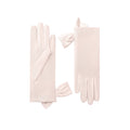 Mia | Silk Glove with Side Bow – Blush Pink