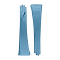 Azure Satin Opera Gloves - Nicoletta