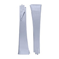Silver Mist Satin Opera Gloves - Nicoletta