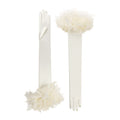 Ivory Satin Opera Gloves - Ophelia