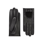 Adeline | Gant de conduite en cuir-noir-Cornelia James