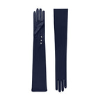 Antigone | Satin Opera Glove with Mousquetaire-Swarovski Buttons-Cornelia James