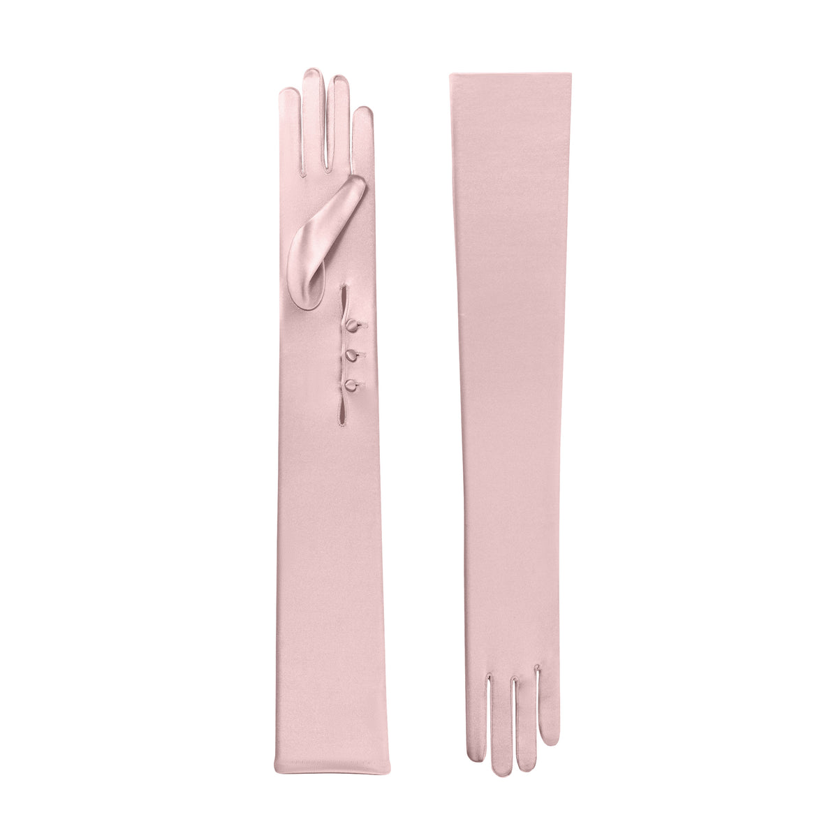 Hermione | Satin Opera Glove – Smokey Rose