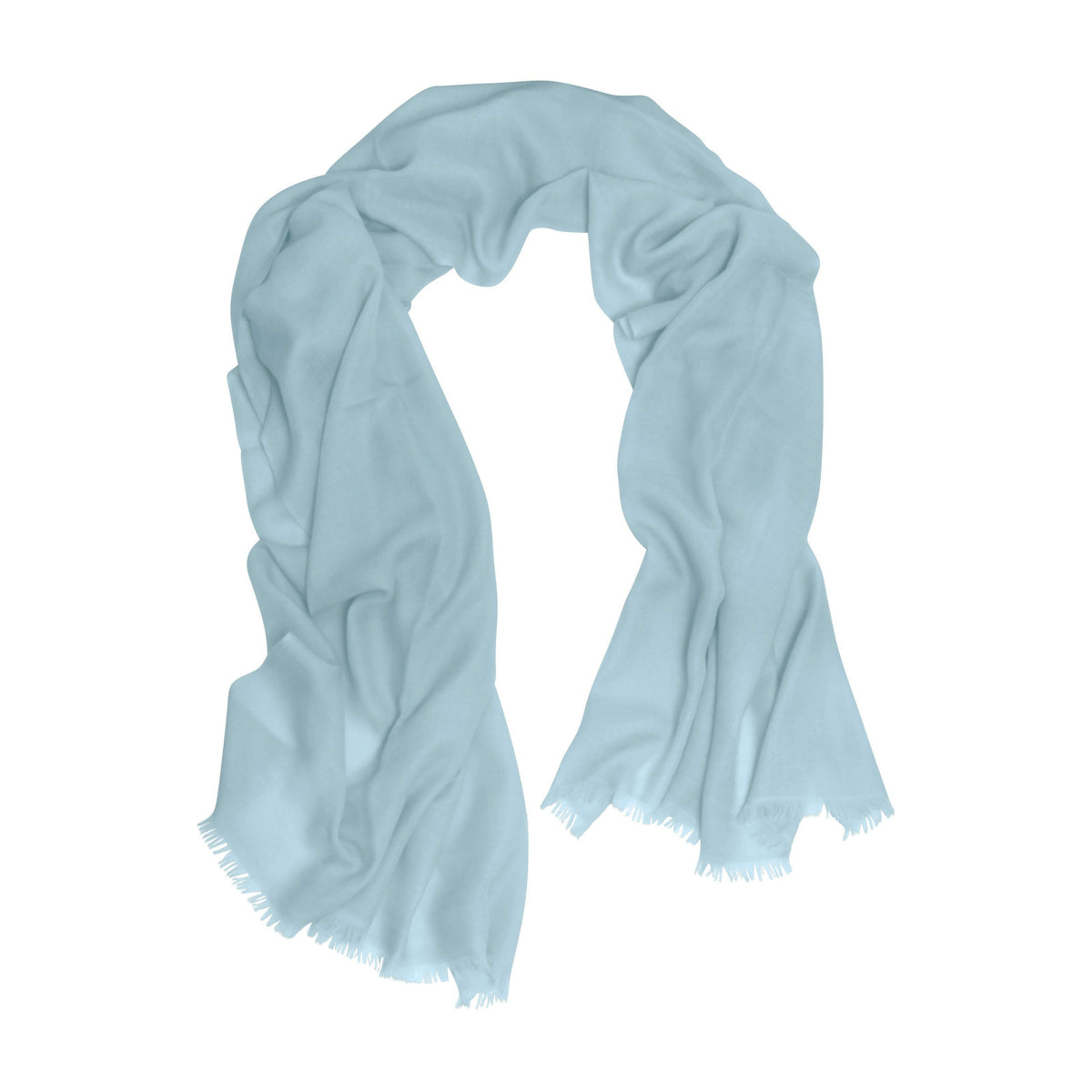 Cressida | Pure Cashmere Pashmina – Porcelain Blue