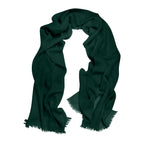 Cressida | Pure Cashmere Pashmina – Forest Green