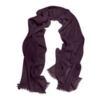 Cressida | Pure Cashmere Pashmina – Plum