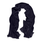 Cressida | Pure Cashmere Pashmina – Midnight Blue