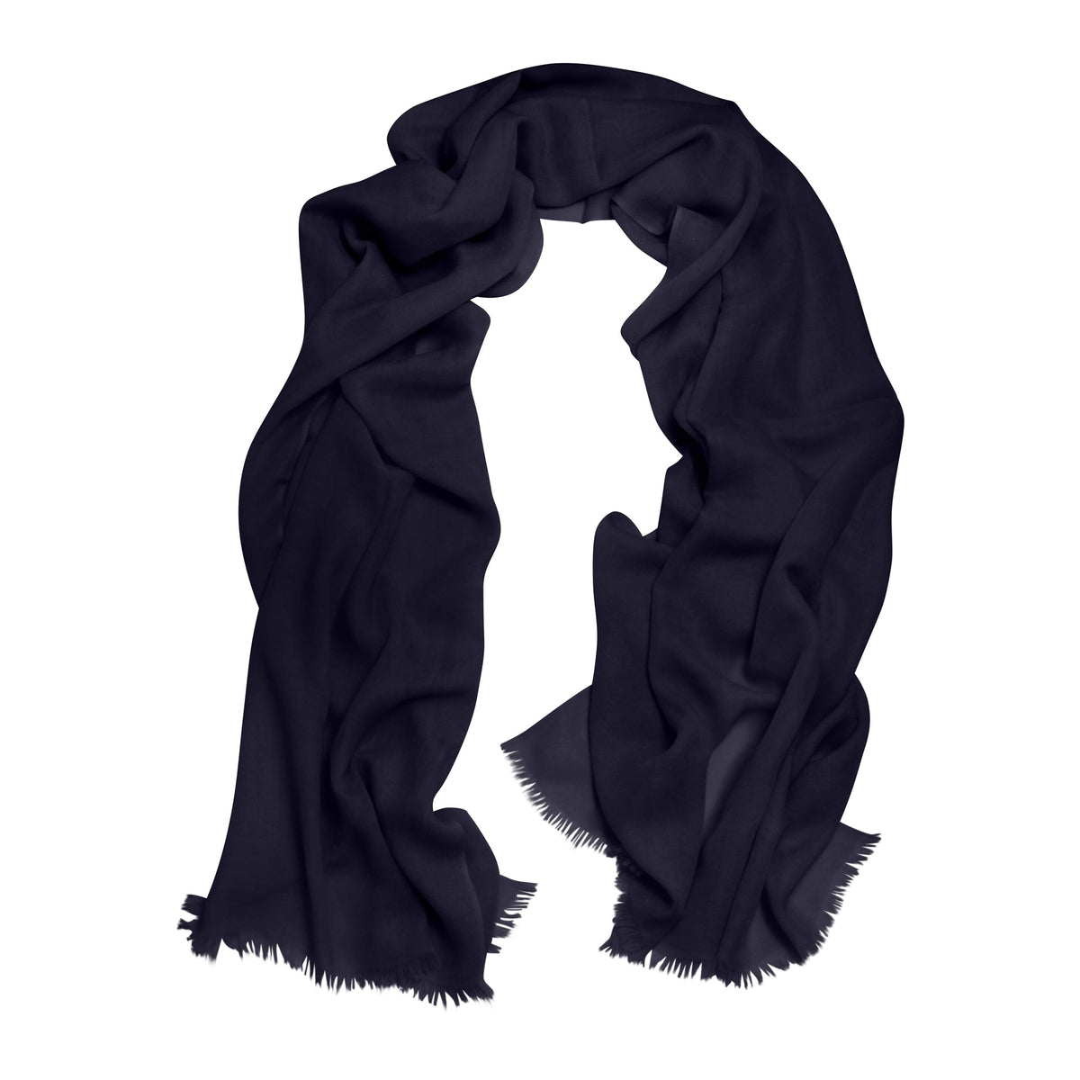 Cressida | Pure Cashmere Pashmina – Midnight Blue