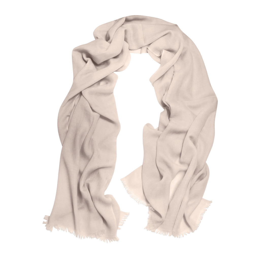 Cressida | Pure Cashmere Pashmina – Parchment