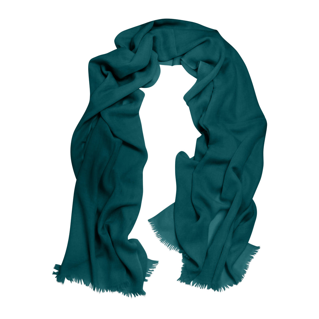 Cressida | Pure Cashmere Pashmina – Jade